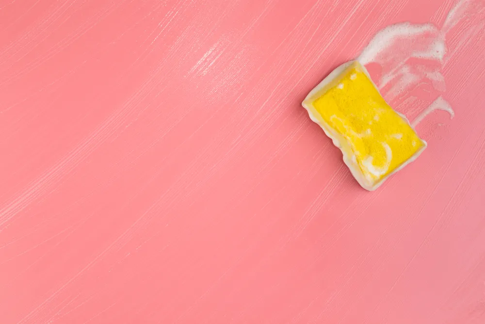 ليفة جلي مغطاة بالرغوة