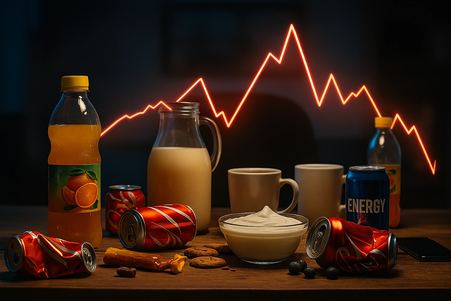 زيادة استهلاك الدهون والمشروبات المعلبة، وتناول الكحول بكثرة.