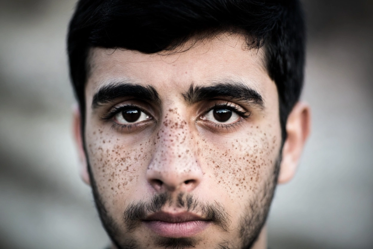 النمش عند الرجال