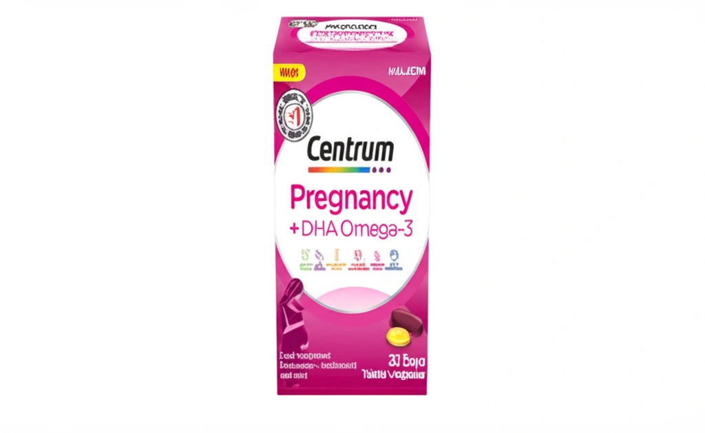 حبوب سنتروم للحمل + دي إتش إيه أوميغا 3 (بالإنجليزية: Centrum Pregnancy + DHA Omega-3)