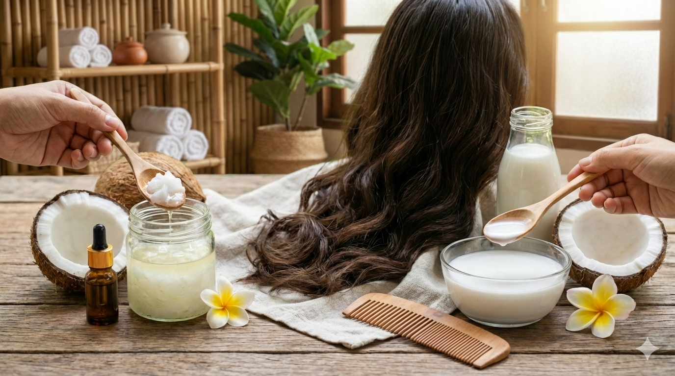 زيت جوز الهند للشعر
