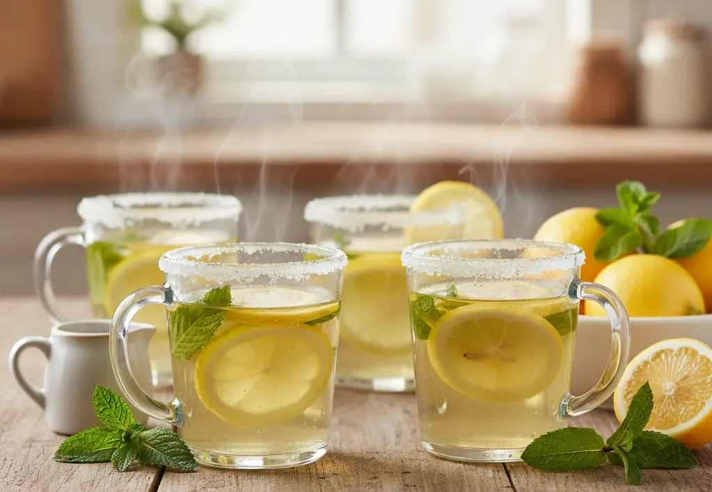 الماء الدافئ مع الليمون