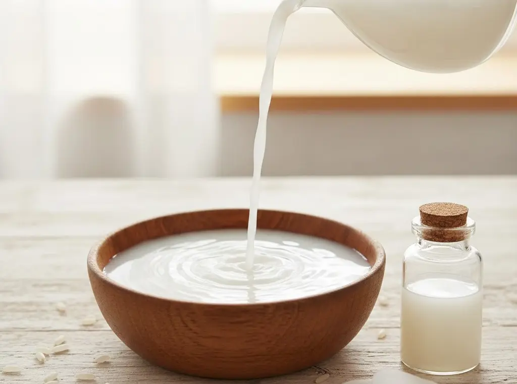 استخدام ماء الأرز