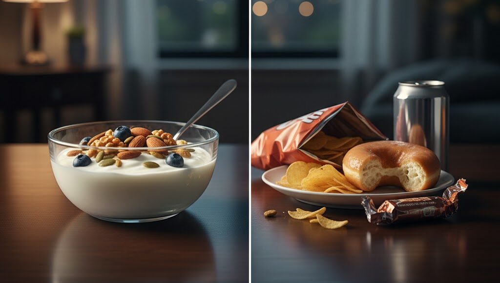 الزبادي اليوناني بدلًا من السناكات غير الصحية