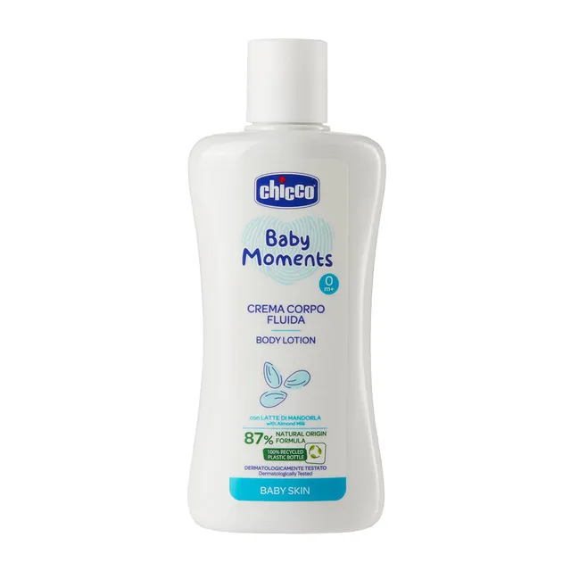 لوشن الجسم شيكو - 200 مل (بالإنجليزية: Chicco - Baby Moments Body Lotion For Baby Skin - 200ml)