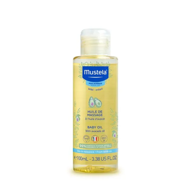 زيت موستيلا لتدليك الأطفال - 100 مل (بالإنجليزية: Mustela - Baby Massage Oil - 100ml)