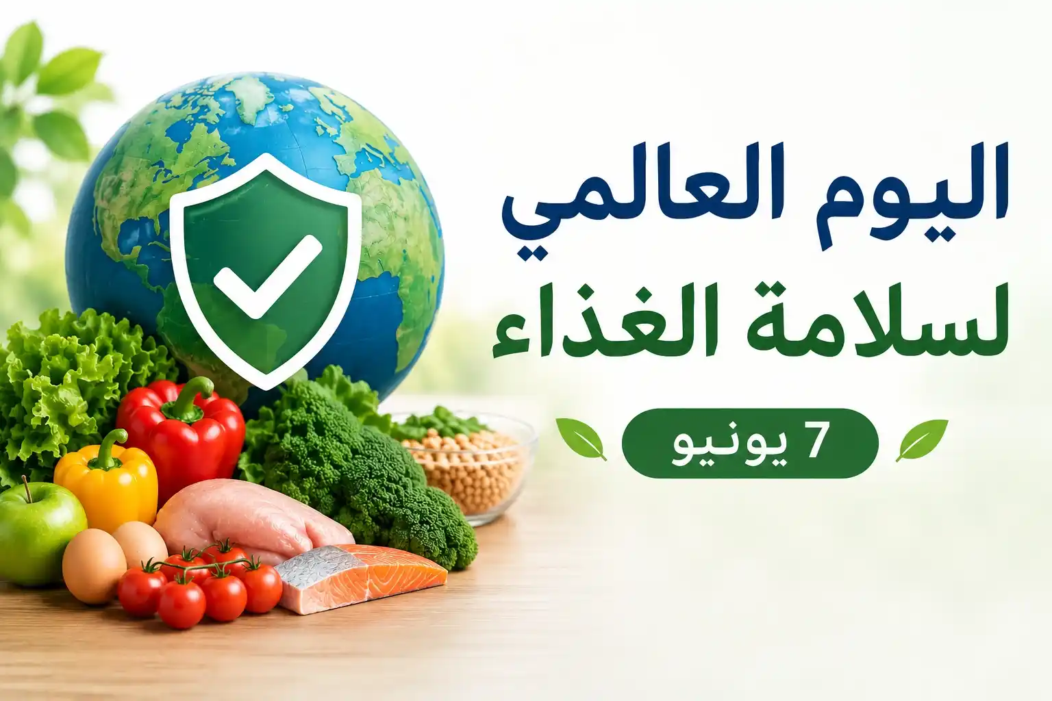 اليوم العالمي لسلامة الغذاء 2026..من عبء الأمراض إلى الحلول – غذاء آمن في كل مكان