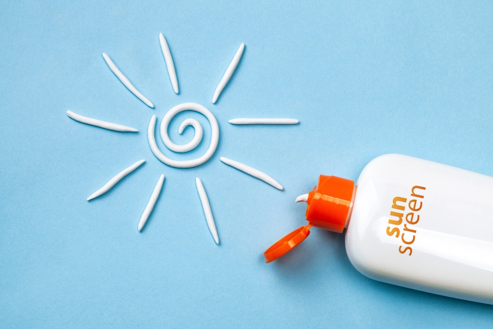 ملصق SPF على العبوة