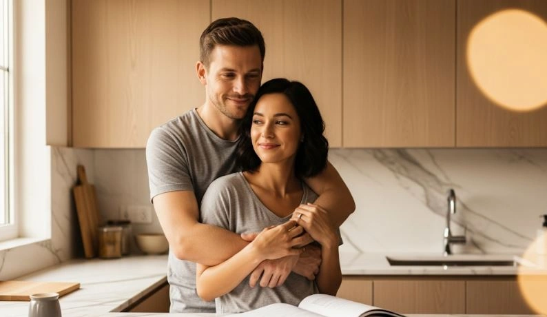 من مواصفات الرجل الحنون في الحياة اليومية أنه يقدّر شريكته ويجعلها أولوية في حياته.