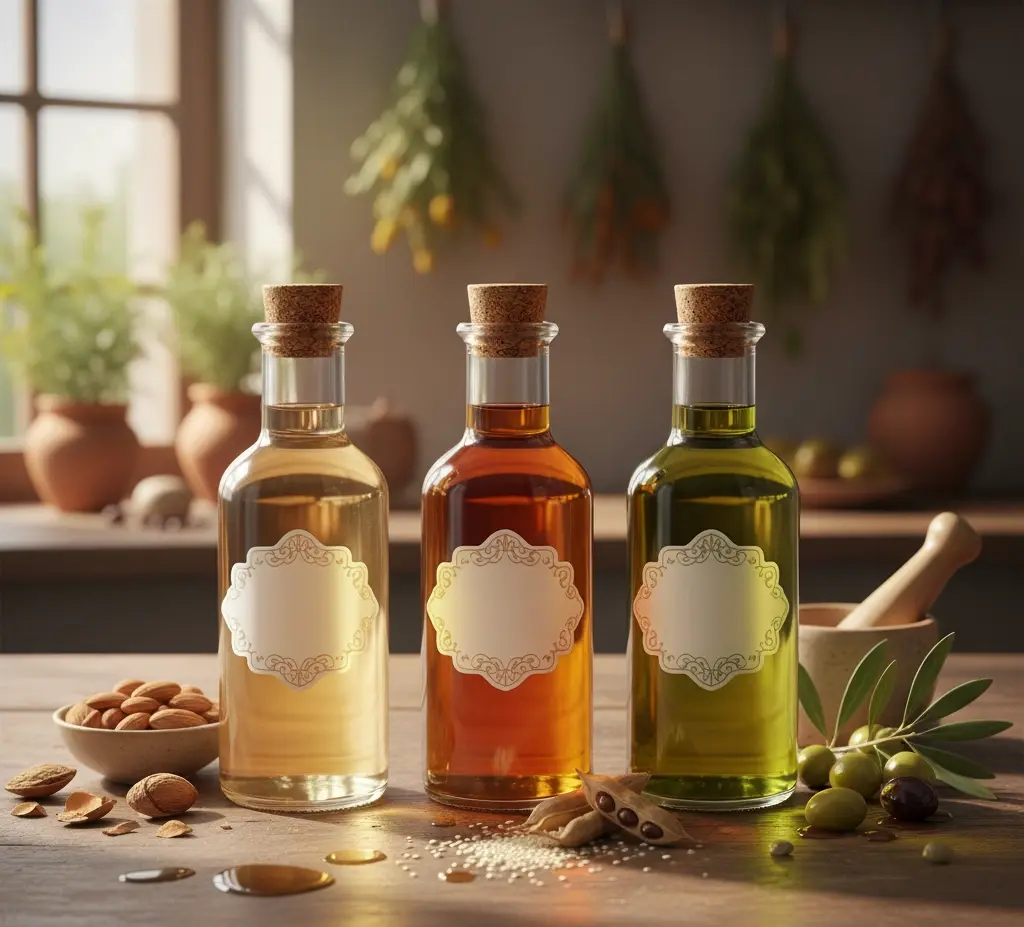 من الأمثلة على زيوت قدماء المصريين الزيوت الأساسيى