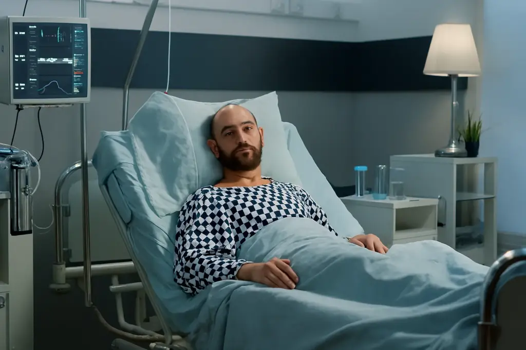رجل في المستشفى