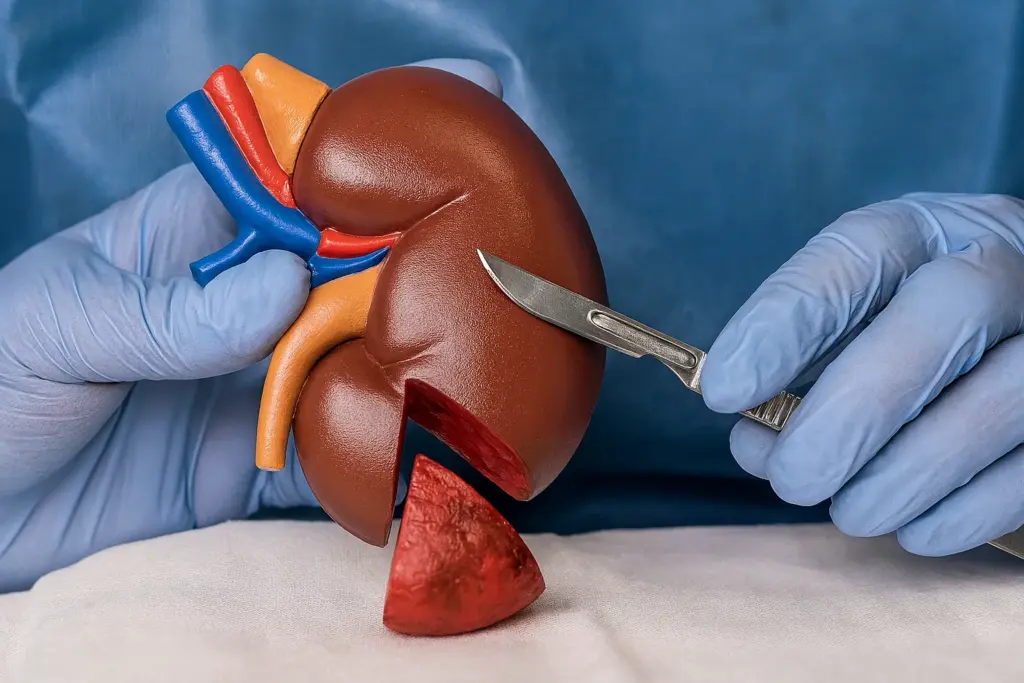 استئصال جزء من الكلى