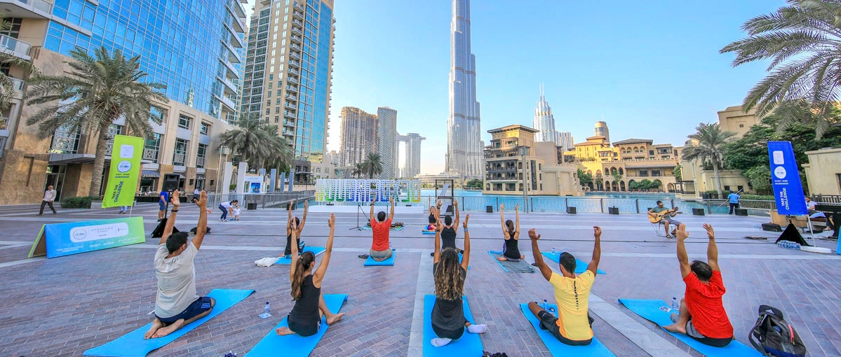 فعالية دبي يوغا ضمن تحدي دبي للياقة 2025