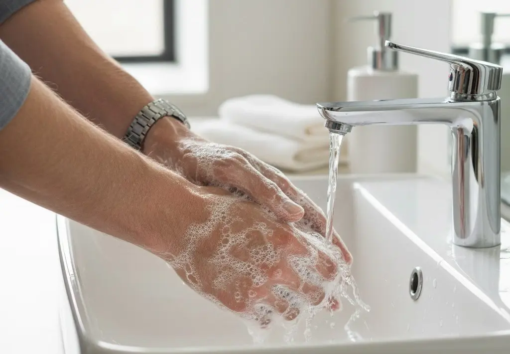 غسل اليدين من طرق الوقاية من الإنفلونزا