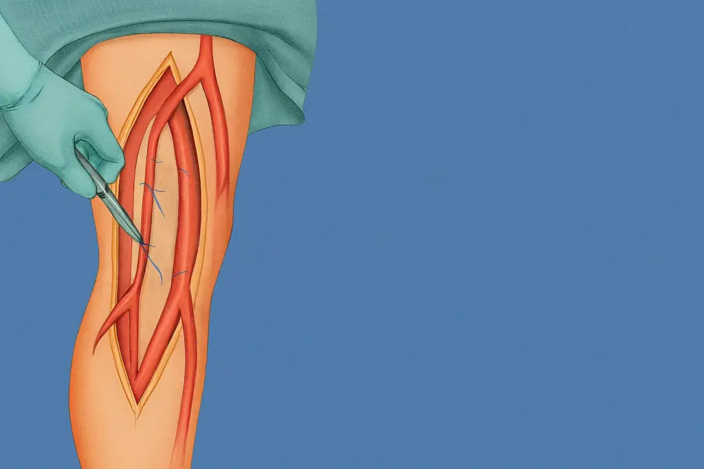 عملية تغيير شريان الساق