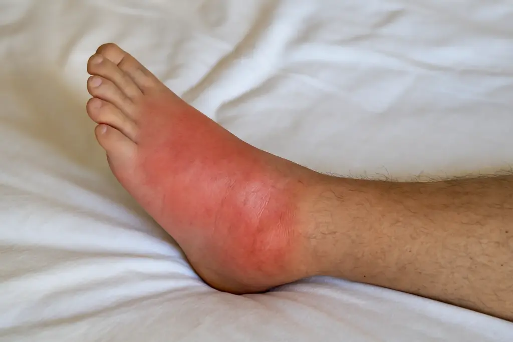 تورم الكاحل: 10 أسباب طبية شائعة