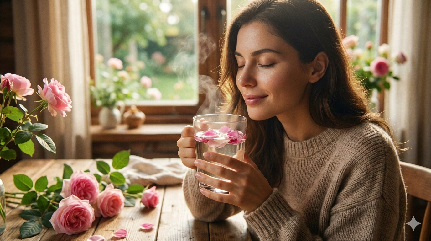 تناول شاي الأعشاب والزهورات