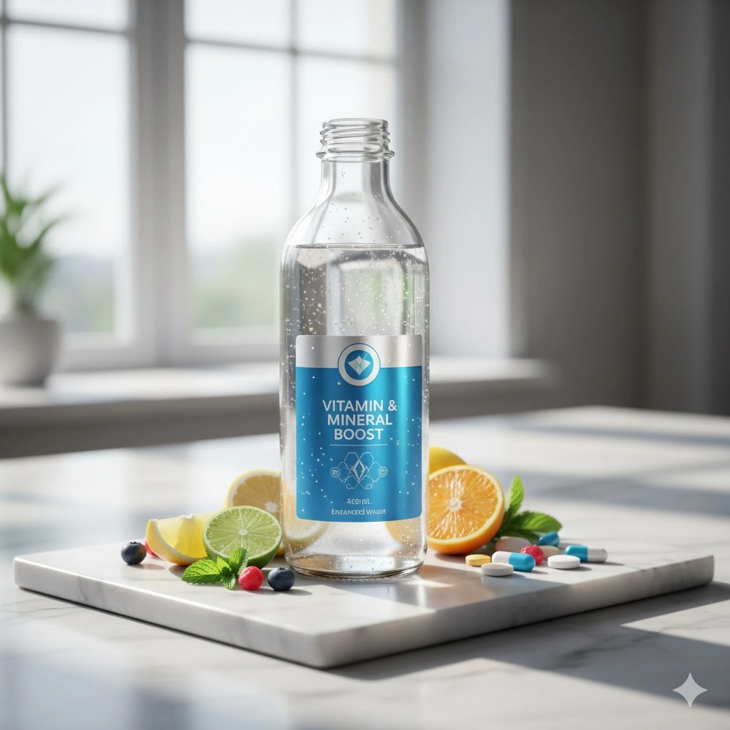 الماء المدعّم بالفيتامينات والمعادن من أفضل أنواع الماء