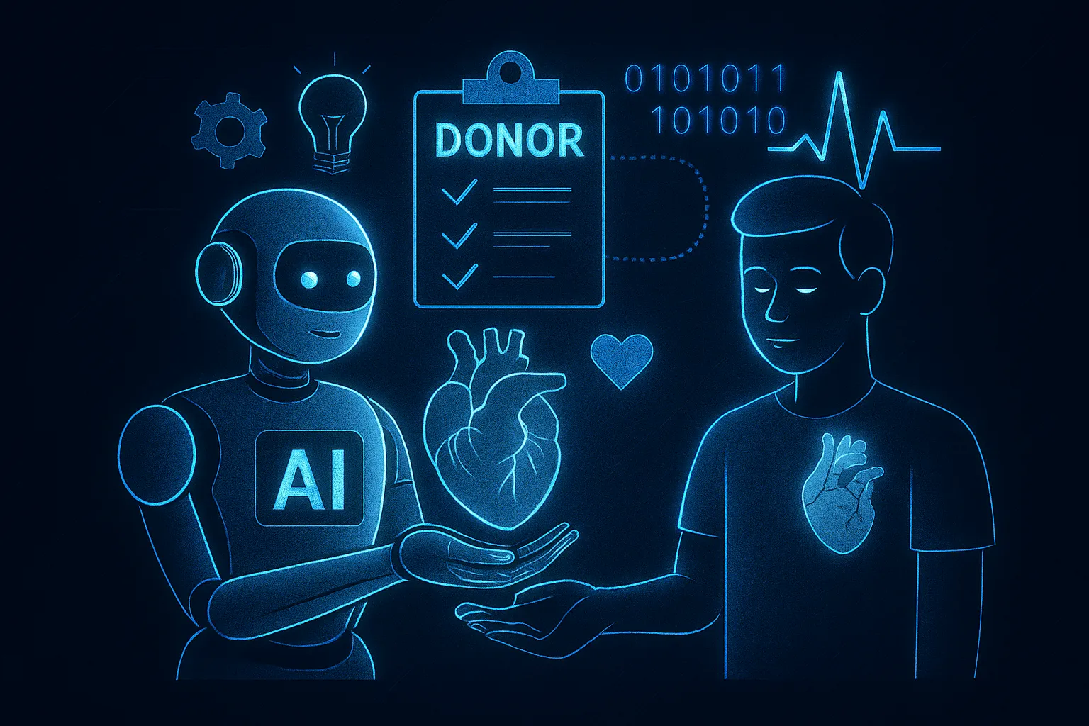 استخدام الذكاء الاصطناعي في التبرع بالأعضاء