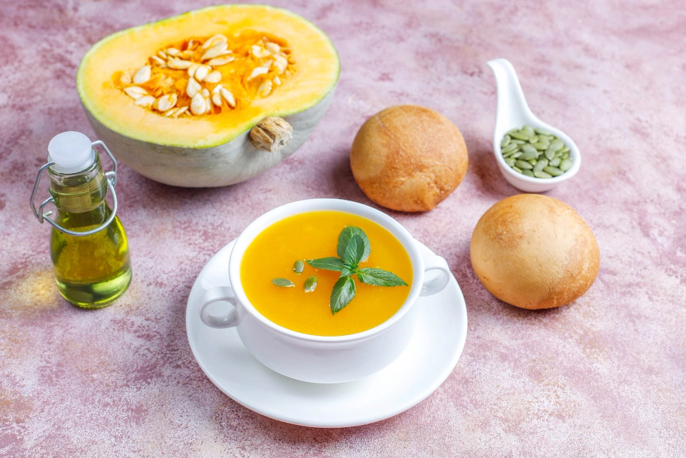 اليقطين المسلوق أو المهروس