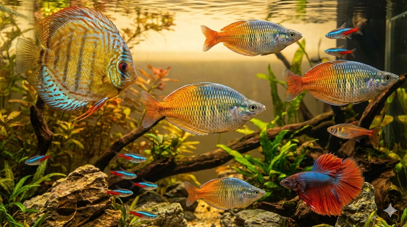 طعام سمك الزينة