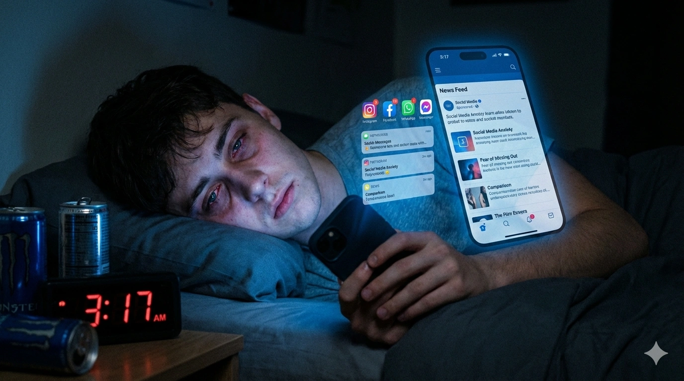 التأثيرات النفسية الرئيسية للسوشيال ميديا على المراهقين