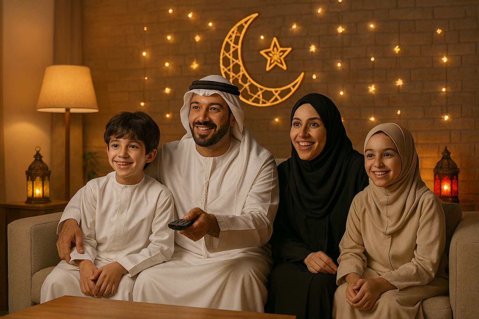 عائلة تشاهد مسلسل الست موناليزا