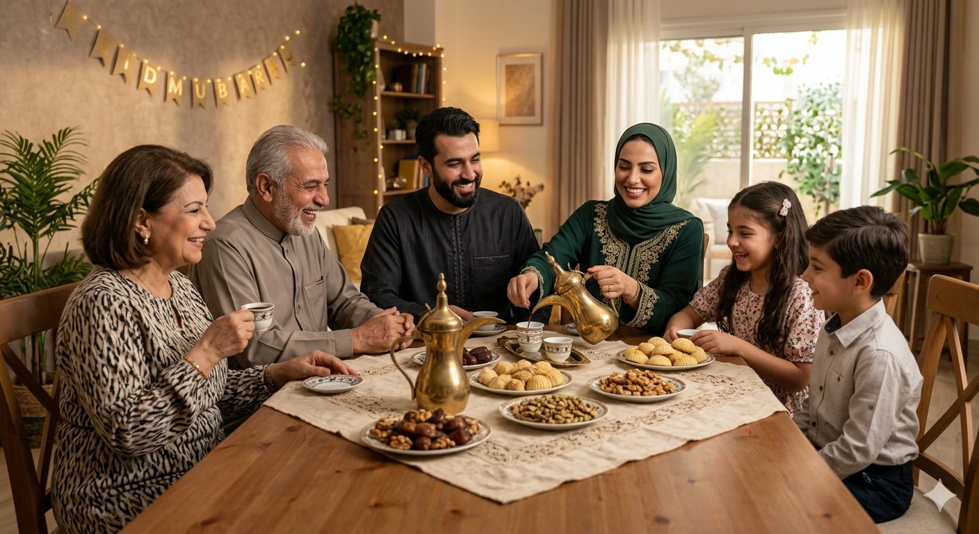 عيد الفطر مع العائلة