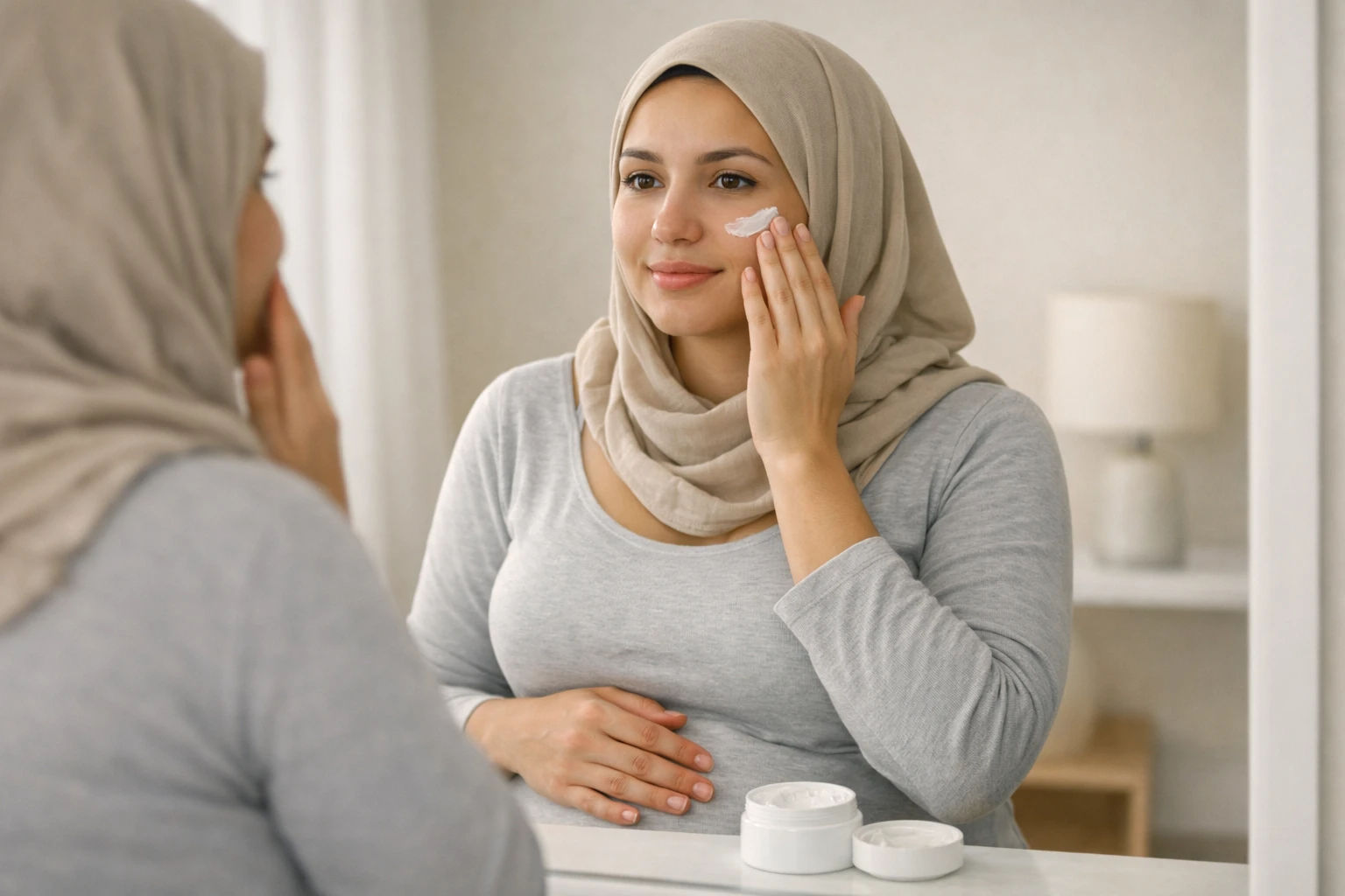 العناية بالبشرة للحامل