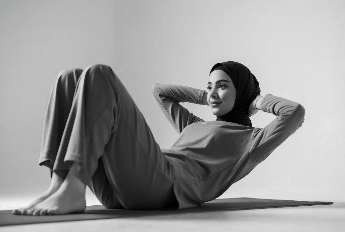 ممارسة تمارين تقوية عضلات الظهر والبطن