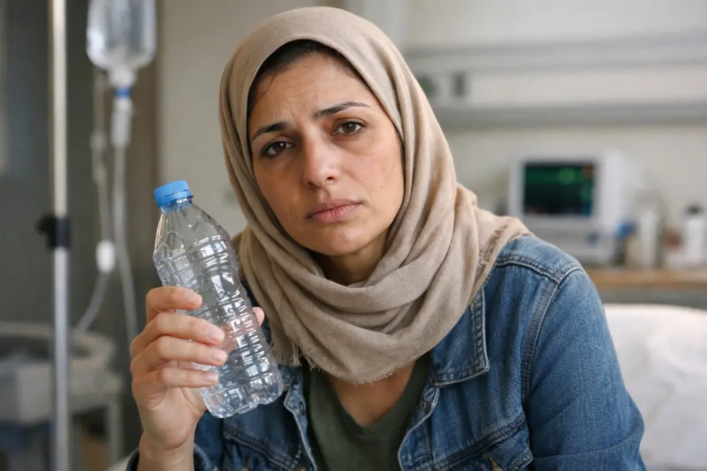 امرأة شابة تظهر عليها علامات التعب