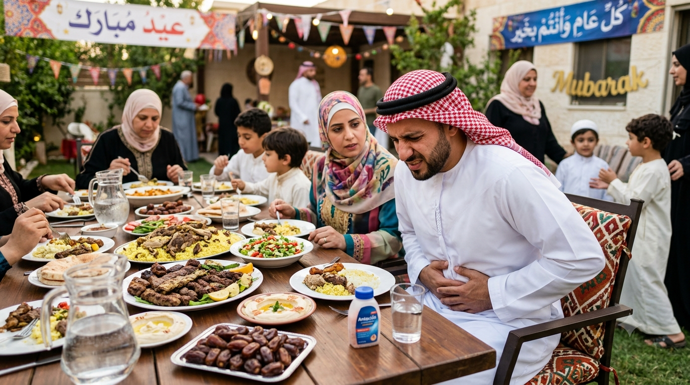 أعراض القولون العصبي في العيد