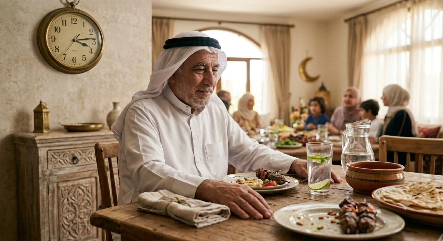 صورة تعبر عن شرب الماء بعد اللحم في عيد الأضحى