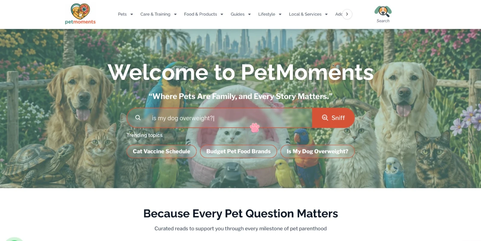 منصة PetMoments