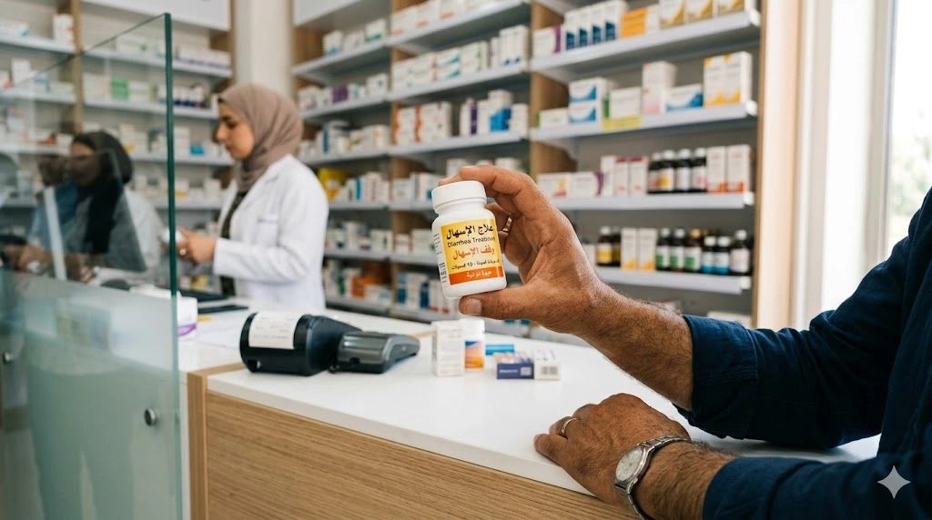 شخص ينوي استخدام أدوية علاج الإسهال