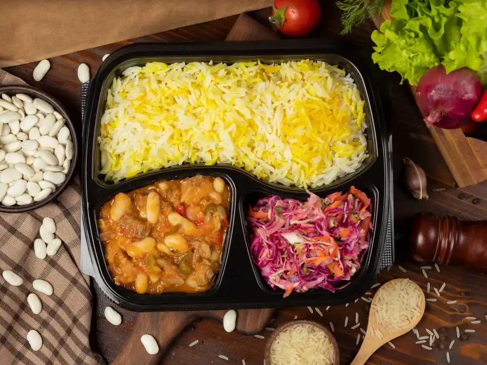 أرز وخضراوات