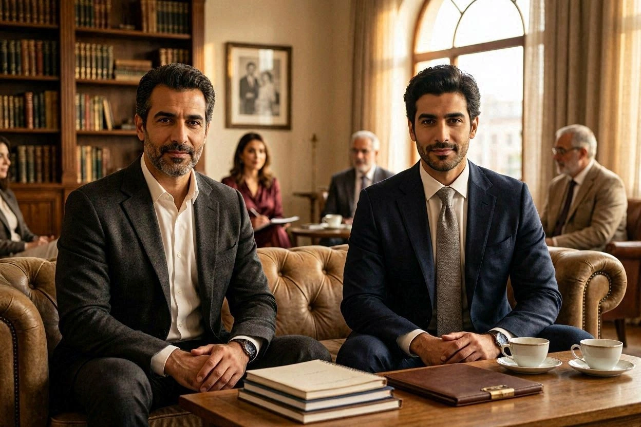 صورة توضح وراثة شخصية الأب 