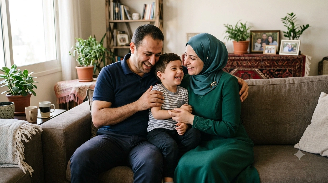 صورة عائلية توضح تجنب العائلة أسباب فشل العلاقات الزوجية حسب رؤية خبيرة الوعي والعلاقات الإنسانية د. أمينة سويس