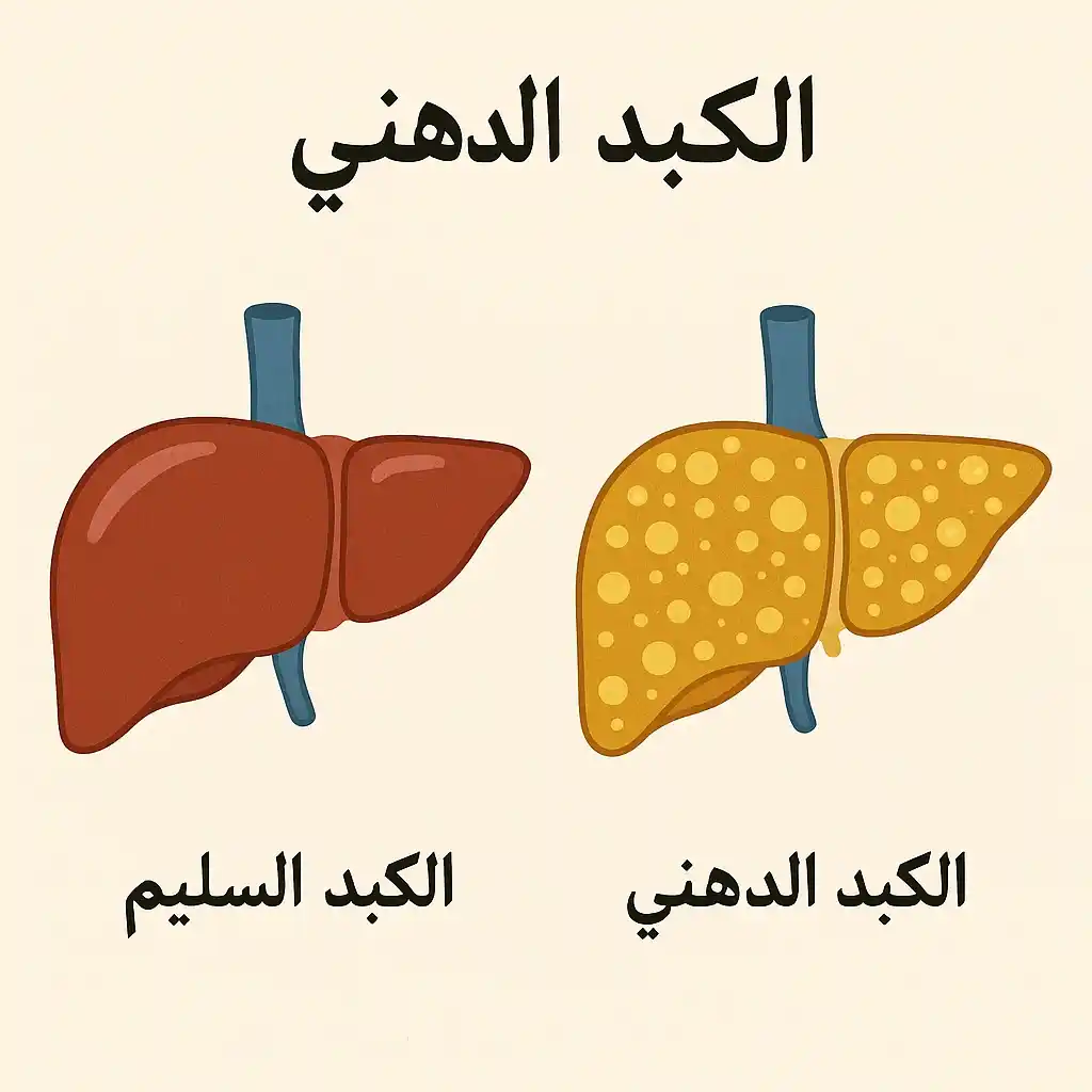 الكبد الدهني والكبد السليم